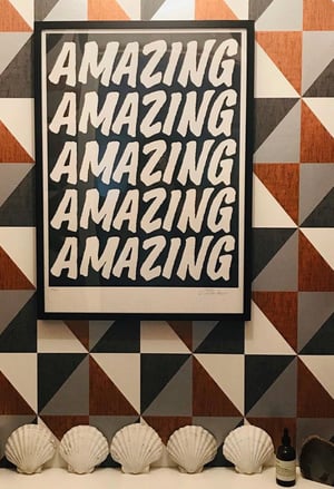 Image of AMAZING POSTER - BLACK by Charlie Evaristo-Boyce