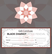 Tattoo Removal Gift Certificate