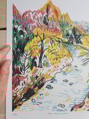 Image of Zion Natural park print