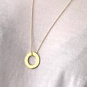 Gold Small Circle of Love Necklace