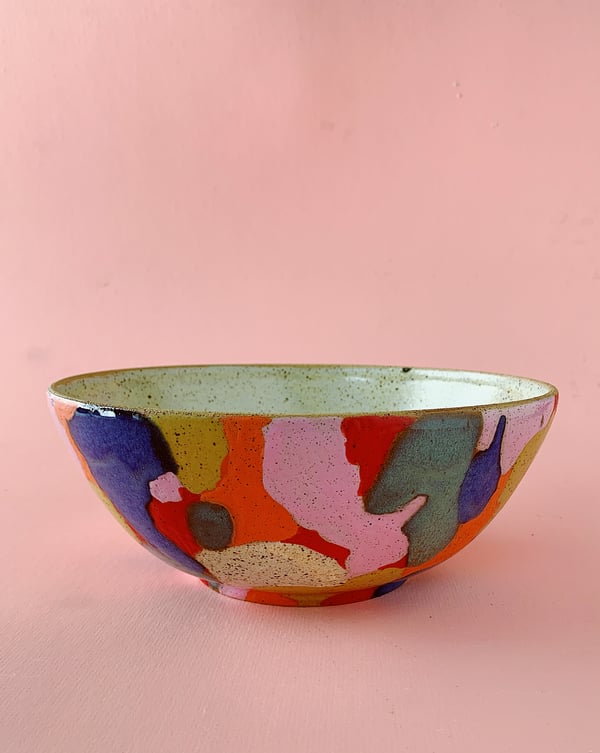 Image of Calico Serving Bowl