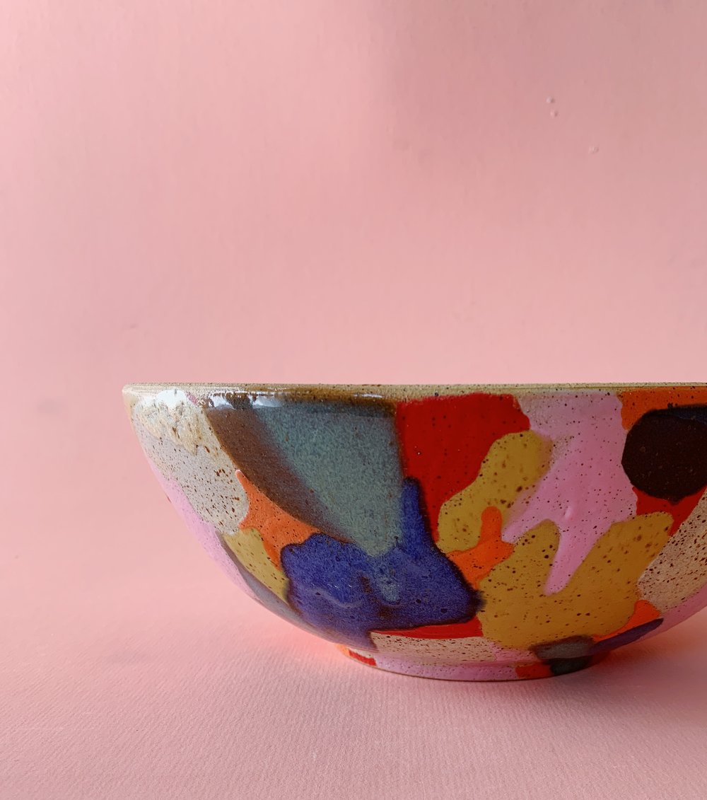 Image of Calico Serving Bowl