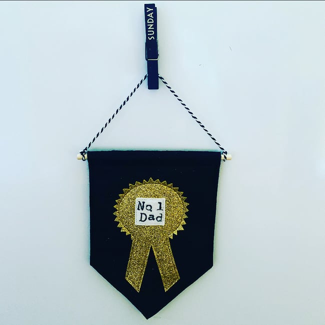 No. 1 Dad Felt Banner