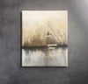 One Held Breath...Mixed Media Painting with Stitch