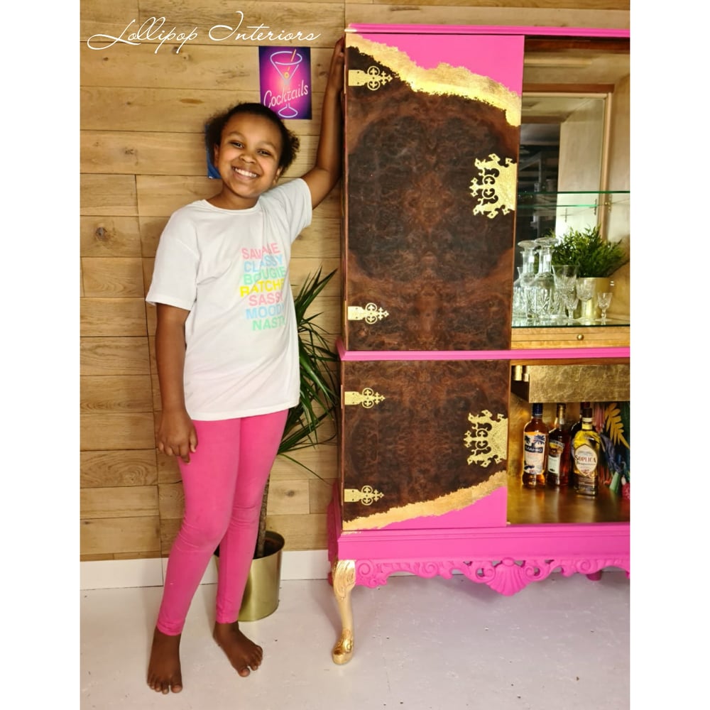 Image of Pink cocktail cabinet 