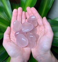 Image 2 of Small Rose Quartz Hearts