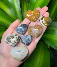 Image 1 of Mini Ocean Jasper Hearts