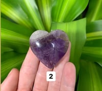 Image 3 of Small Regular/Chevron Amethyst Hearts
