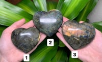 Image 1 of Labradorite Hearts