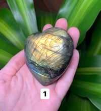 Image 2 of Labradorite Hearts