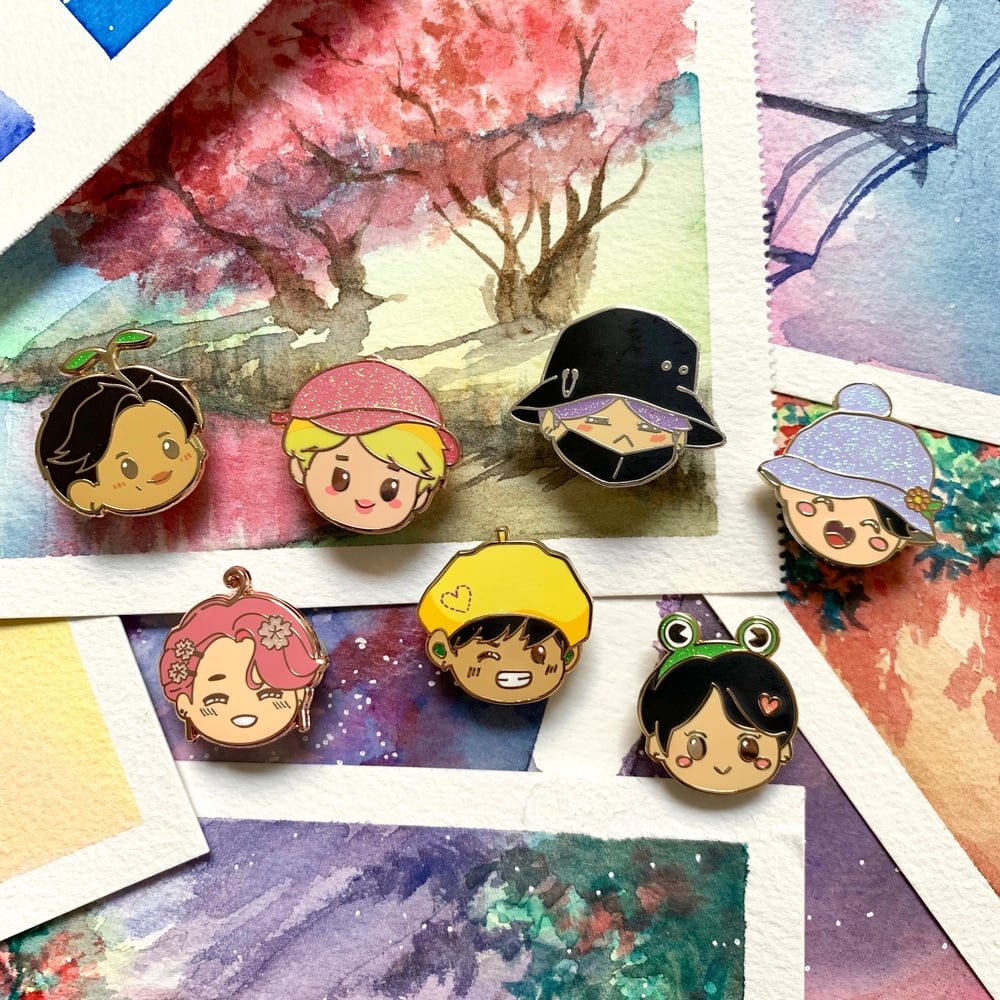 Image of Accessorized Bangtan Enamel Pins