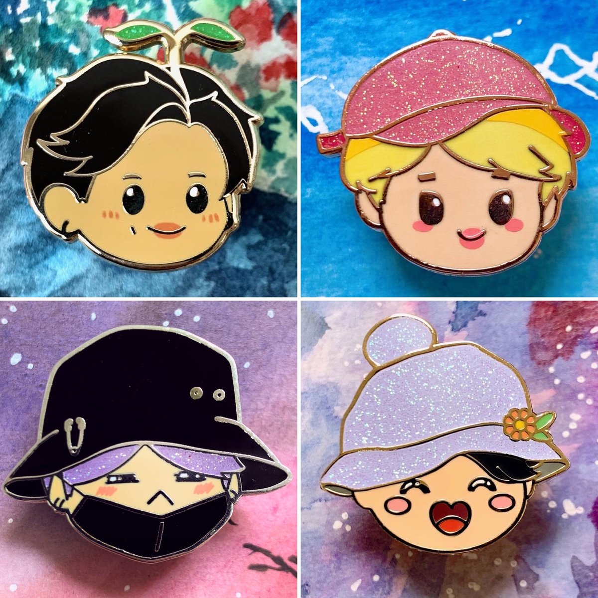 Image of Accessorized Bangtan Enamel Pins