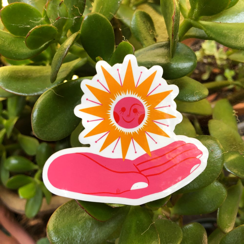 Image of spread some sunshine sticker