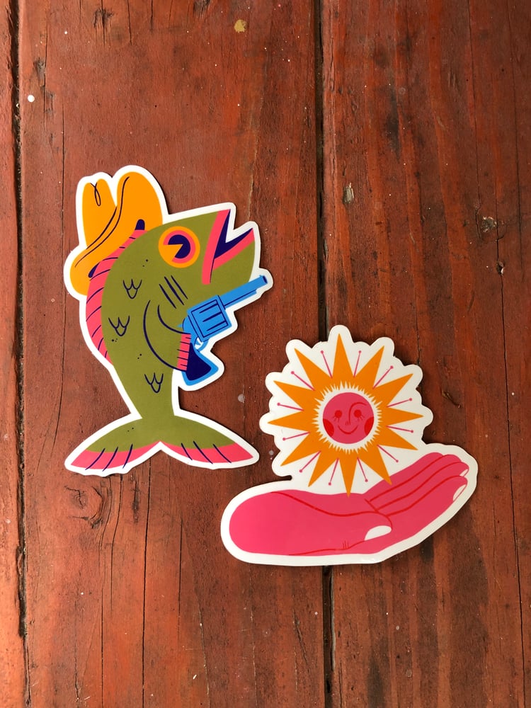 Image of spread some sunshine sticker