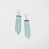 Mint Suede Fringe Earrings