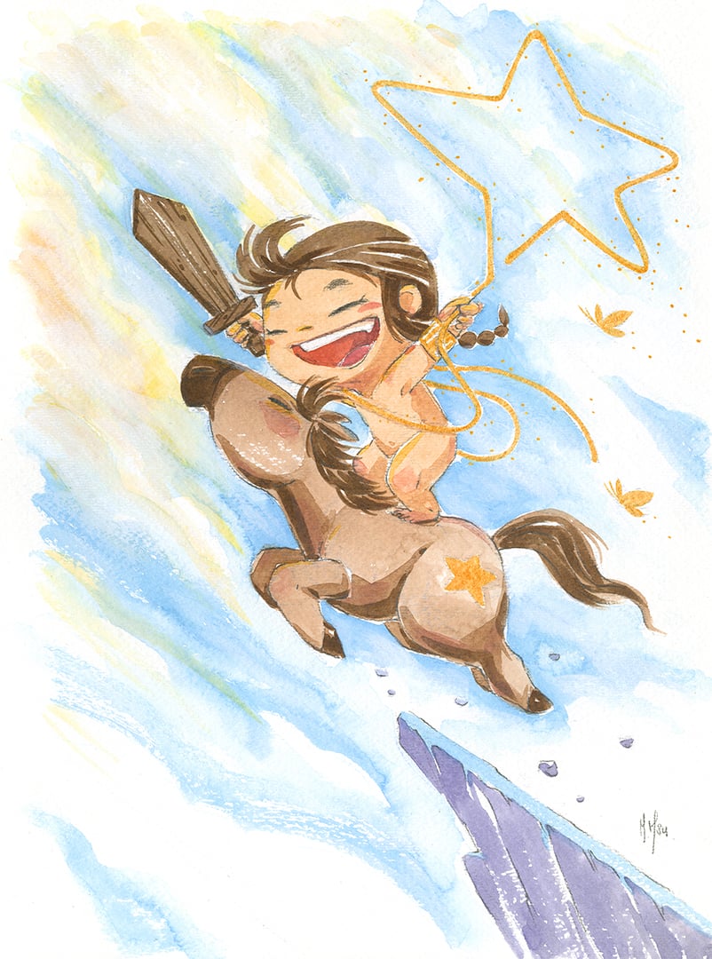 Baby Diana Wonder Woman 4-Pack Prints