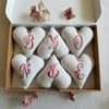 Box Set of 6 Hearts - Red