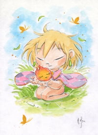 Image 3 of Baby Howl and Calcifer 3-Pack Prints