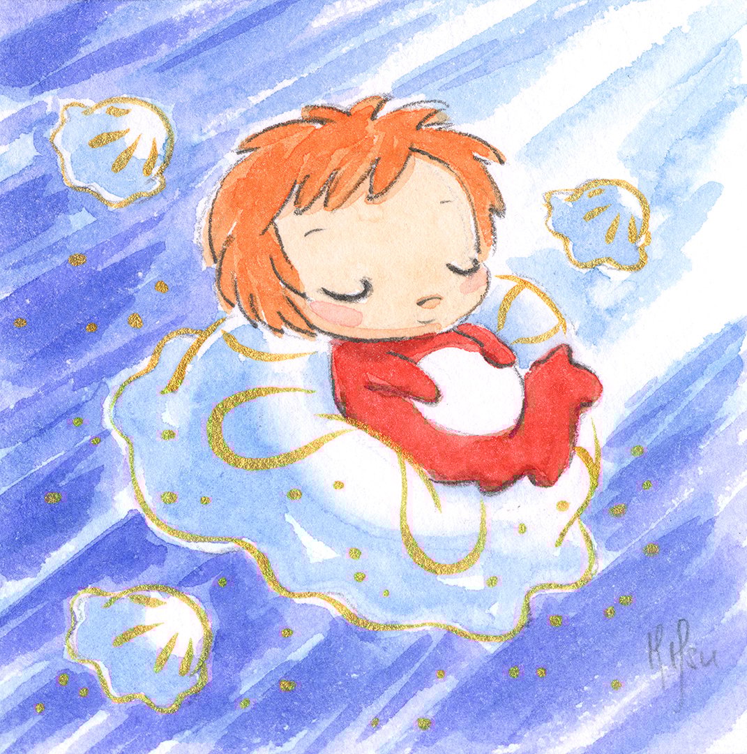 Ponyo and Octo Ballerina 5 x 7"Prints