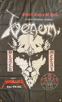 Image 2 of Venom " Seven Dates Of Hell " Flag / Banner / Tapestry 