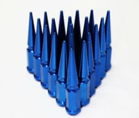BLUE SPIKE LUG NUTS