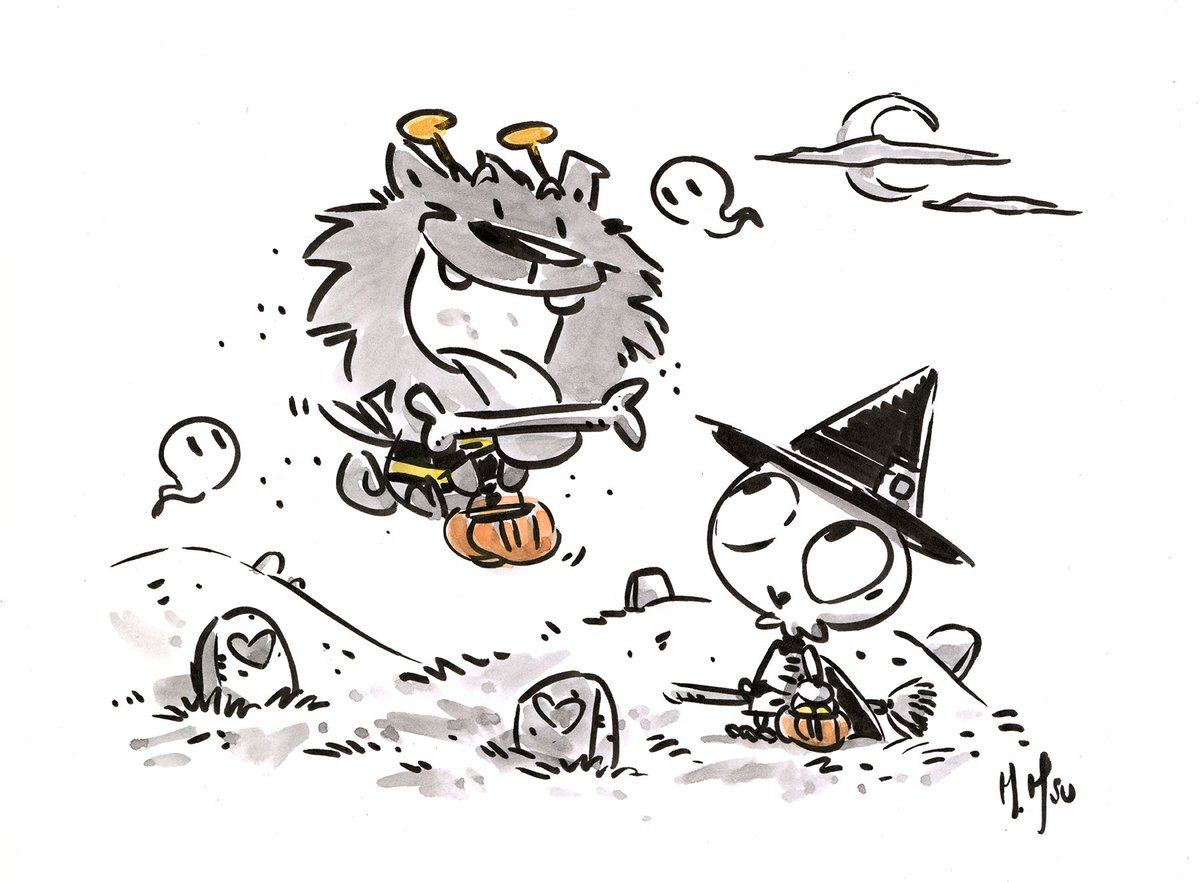 Spooky Friends 3-Pack Prints