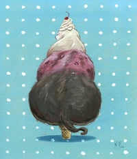 Ice Cream Cat 11 x 14" Print