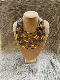 Image 3 of WAX PRINT NECKLACE 