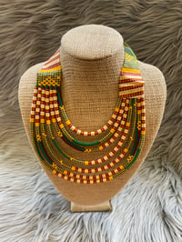 Image 4 of WAX PRINT NECKLACE 