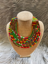 Image 5 of WAX PRINT NECKLACE 