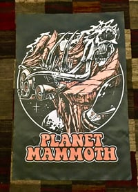 Planet Mammoth 2020 Black with White and Orange Flag 