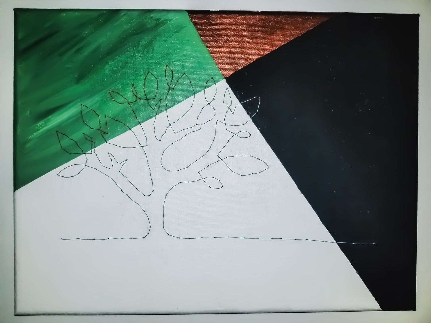 Image of Finished Stitched Canvas