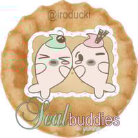 Image 1 of seal buddies die cut sticker