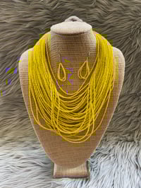 Image 3 of BEADED NECKLACE AND EARRINGS