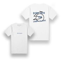 White Logo Tee