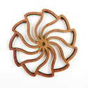 Spiral Wave Drinks Coasters - Boxed Set of 4