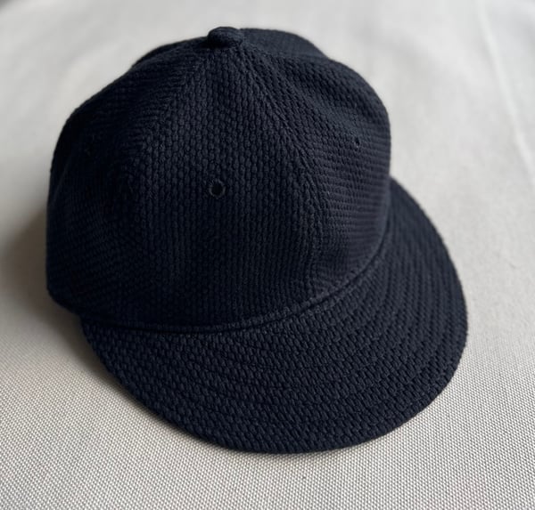 Image of 1920’s Style Black Sashiko Ball Cap