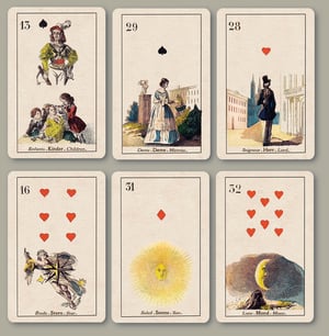 Image of Mlle LeNormand's Wahrsagekarten der Engel c. 1850