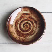 Image 2 of Rustic Coffee Spoon Holder, Handcrafted Brown Speckled Stoneware Spoon Rest, Made In USA