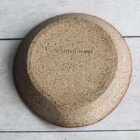 Image 5 of Rustic Coffee Spoon Holder, Handcrafted Brown Speckled Stoneware Spoon Rest, Made In USA