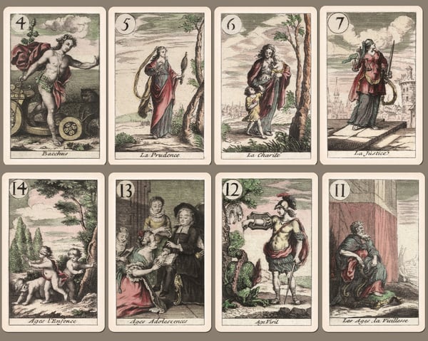 Image of François de Poilly Minchiate Tarot -- c.1650