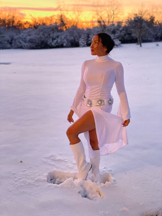 Image of Leia on Hoth autographed print 
