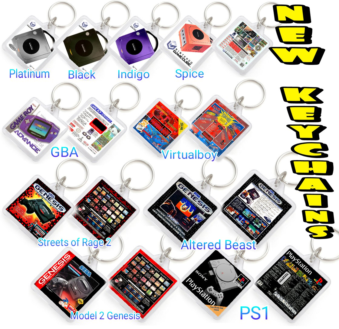 Image of Retro Gaming Keychains