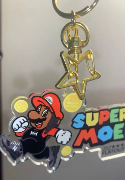 Image of Super Moe Keychain