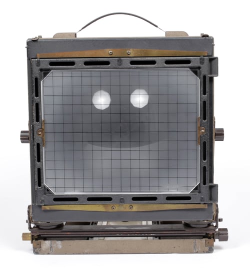 Image of CatLABS Ultrabright Ground Glass Fresnel with grid overlay for 8X10 cameras
