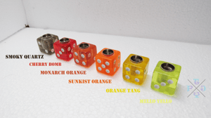 'Translucent' 6 Sided Die (D6) Valve Stem Cap