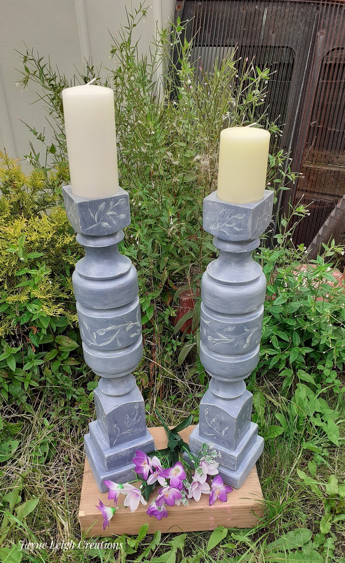 Image of Elegant Hand Made Candlesticks