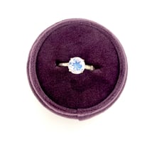 Image 1 of 14k twig engagement ring with rainbow moonstone