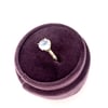 14k twig engagement ring with rainbow moonstone