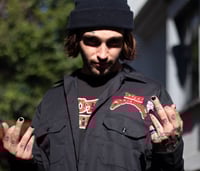 Image 2 of Black ÜLone Button Up